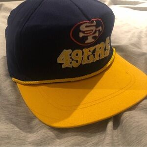 San Francisco 49ers nfl rope  ratchetback vintage youth hat sz 7 max